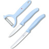 Набор из 3 ножей Victorinox Swiss Classic 6.7116.33L22, голубой
